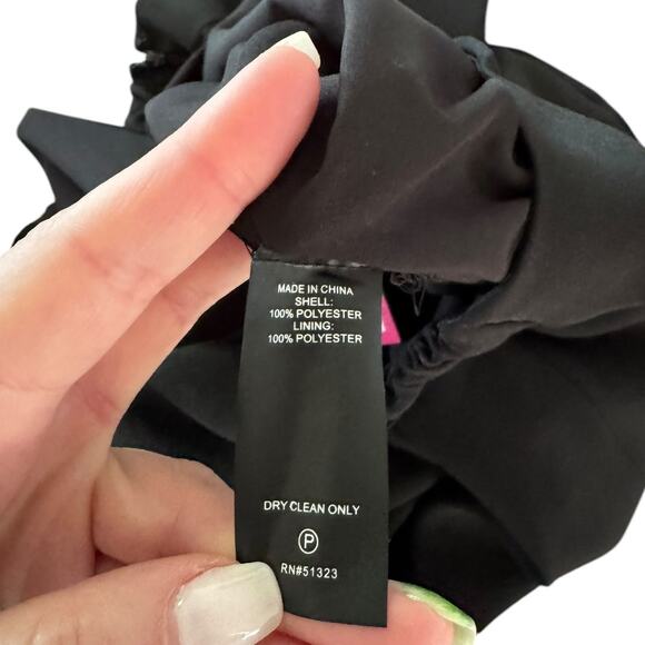 NWT Vince Camuto Black A Line Mini Skirt 14W Work Career Simple Minimal Classic - Picture 4 of 6